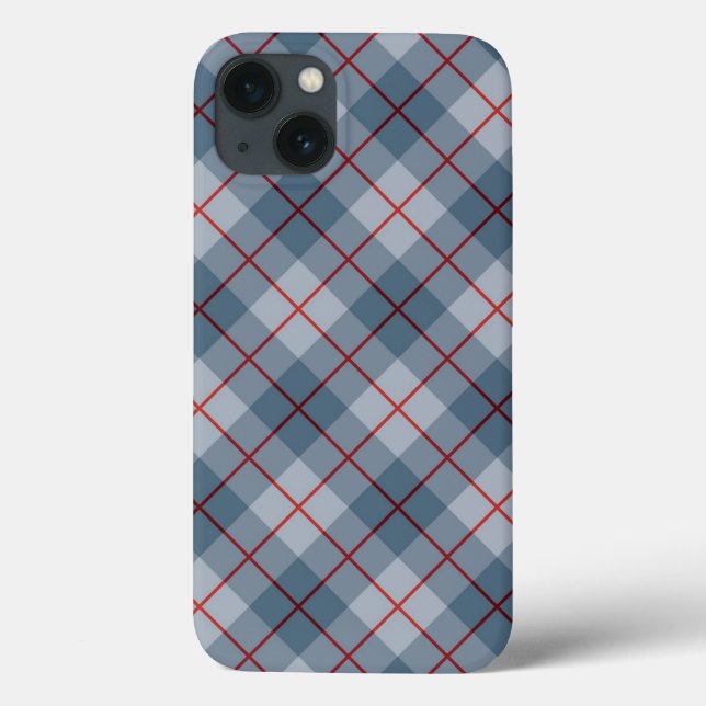 Bias Plaid Blue-Red Stripe (Verso)