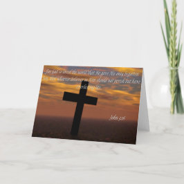 Bíblia cita cartão John 3:16