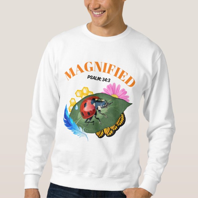 Bíblia de Camisa Cristã Ladybug Magnified Psalm 34 (Frente)