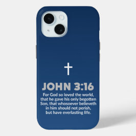 Bíblia de Gradiente Azul Verso Citação John 3:16 C