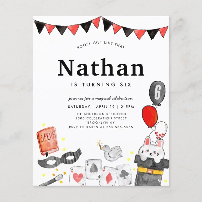 Bíblia do Coelho do Orçamento Wand Magic Show Aniv (Frente)