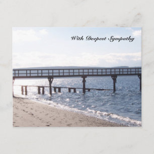 Bíblia do Sol e do Mar Verso Cartão de condolência