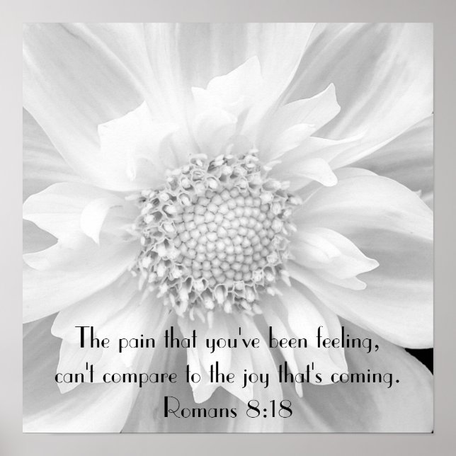 Bíblia estímulo verso Romanos 8:18 poster (Frente)