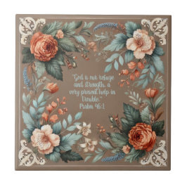 Bíblia Floral Mocha Verso Personalizável