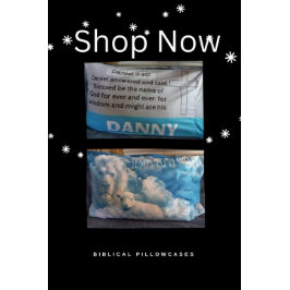 Bíblia Personalizada Verso Cinzas Azuis Pillowcase