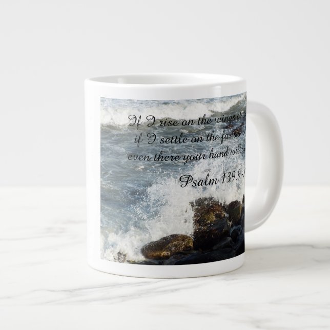 Bíblia Psalm 139:9-10 caneca (Frente Esquerda)