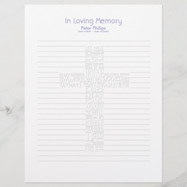 Bíblia Versa Página de preenchimento do livro fune (Frente)