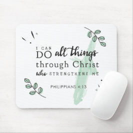 Bíblia Verse Philippians 4:13 Mousepad