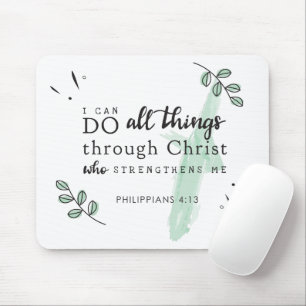 Bíblia Verse Philippians 4:13 Mousepad