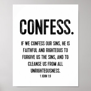 Bíblia Verse Tipografia Impressão Christian 1 Jo