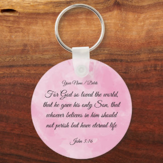 Bíblia Verso Chaveiro - John 3:16