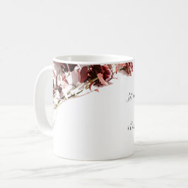 Bíblia verso da caneca floral