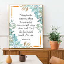 Bíblia verso poster da faixa verde da coroa