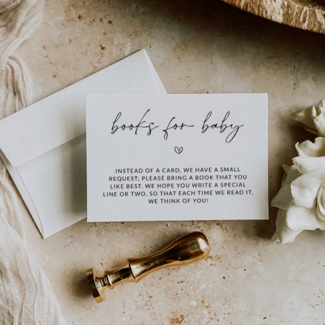 Biblioteca De Bebês, Livros Para Inserção De Bebê (Books For Baby, Baby Library Enclosure Card)