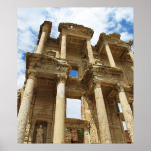 Biblioteca de Celsus no poster de Ephesus