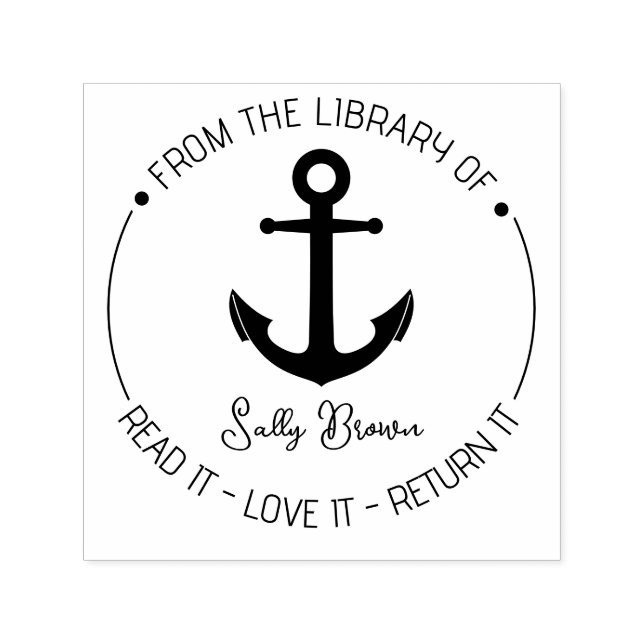 Biblioteca de livros carimbo de livro Cartaz Perso (Design)