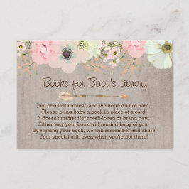 Biblioteca do Bebê Floral Russo Boho Inserção