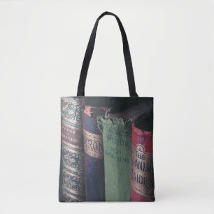 Biblioteca Livros Tudo Sobre Impressão Tote Bag, M
