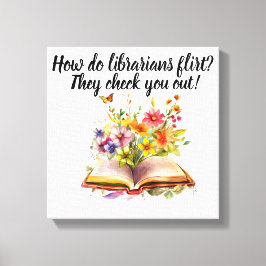 Bibliotecário e Livros Canvas