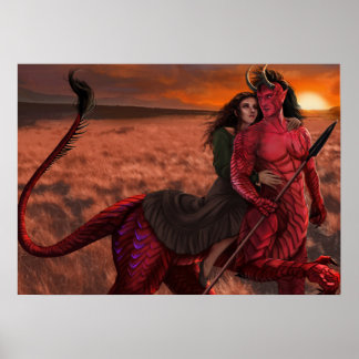 Bibliotecário e poster da Besta