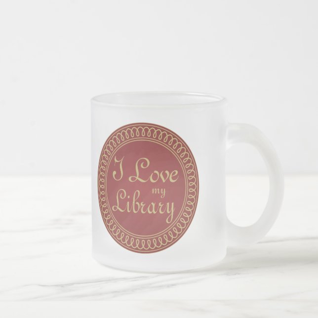 Bibliotecário eu amo meu presente da caneca do (Direita)