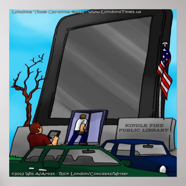 Bibliotecas Do Poster Engraçado Da Nova Geração (Frente)