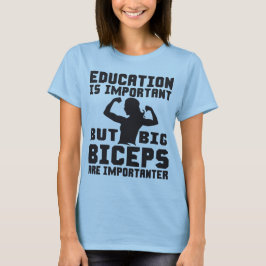 Biceps grandes são importantes que a camisa educac
