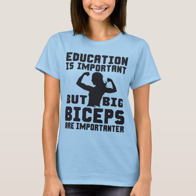 Biceps grandes são importantes que a camisa educac (Frente)