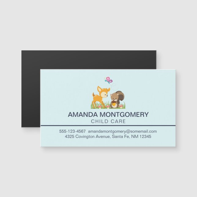 Bicho de Branca de Animais Florestais (Frente/Verso)