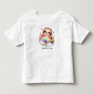 Bicho-Preguiça Fofo e Camiseta Infantil de Chuva d