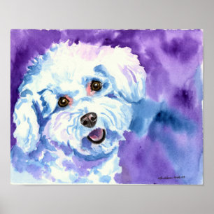 Bichon Frise Art Wall IMPRESSÃO