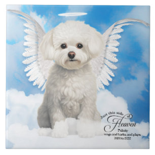 Bichon Frise Dog Angel Custom Pet Memorial