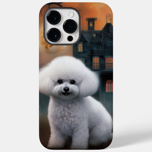 Bichon Frise Halloween Assustador (Verso)