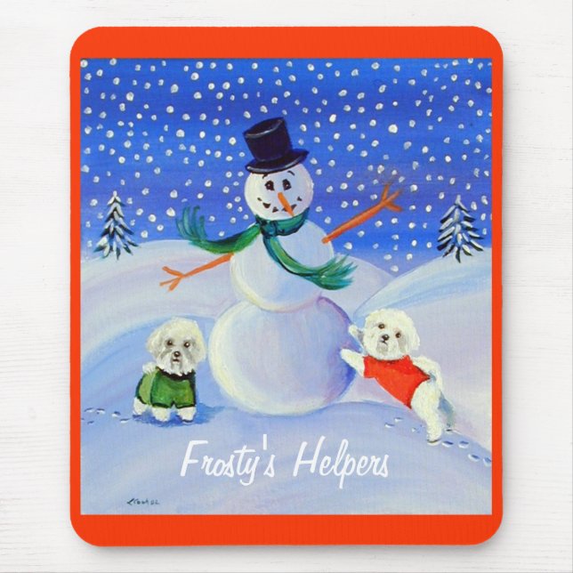 Bichon Frise Mousepad (Frente)