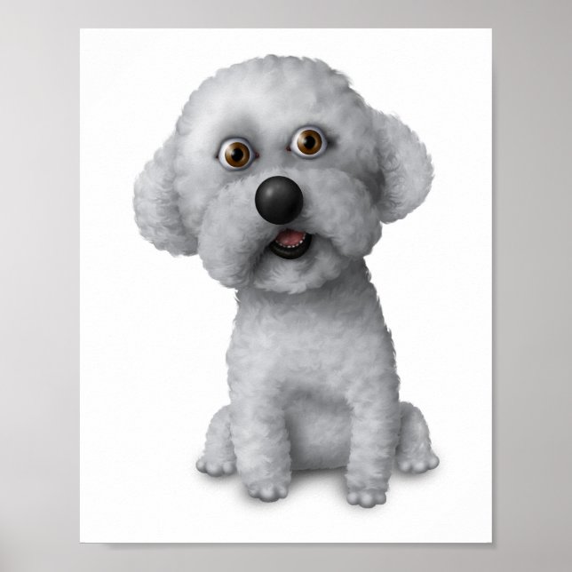 Bichon Frise: Poster 8x10 (Frente)