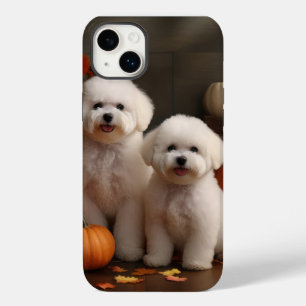 Bichon Frise Puppy Autumn Delight Pumpkin