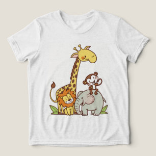 Bichos De Cartoon Bonitos - Girafa, Leão E Macaco