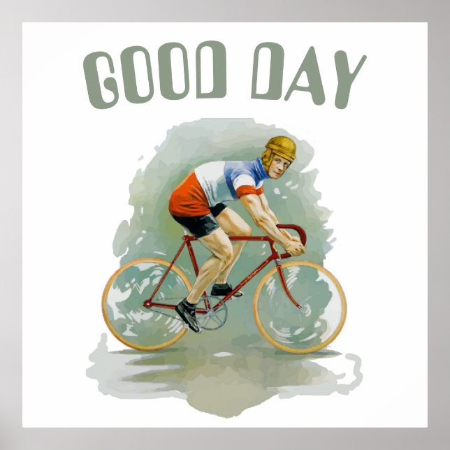 Bicicleta Antiga, adicionar Poster de texto (Frente)