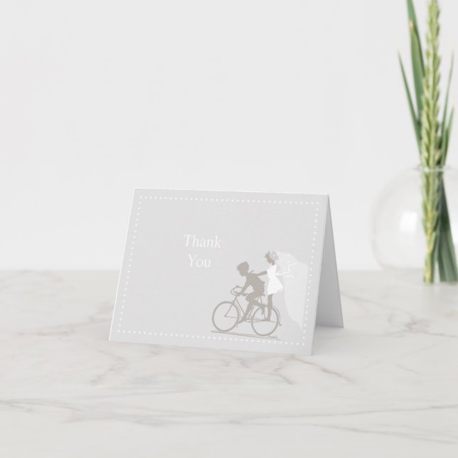 Bicicleta Casal Silver Cloud Nota de Agradecimento (Frente)