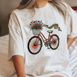 Bicicleta Com Cesto de Flores