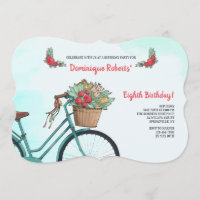 Bicicleta Com Convite Para Flores