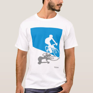 Bicicleta da estrada que dá um ciclo a camisa de