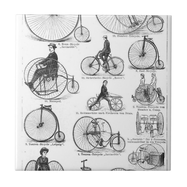 Bicicleta de Roda Alta Penny Farthing (Frente)