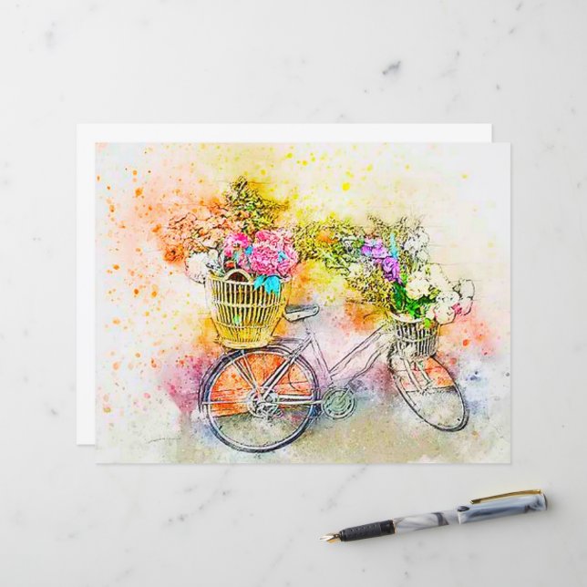 Bicicleta e flores  (Frente/Verso In Situ)