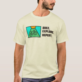 Bicicleta. Explore. Repita. Camiseta