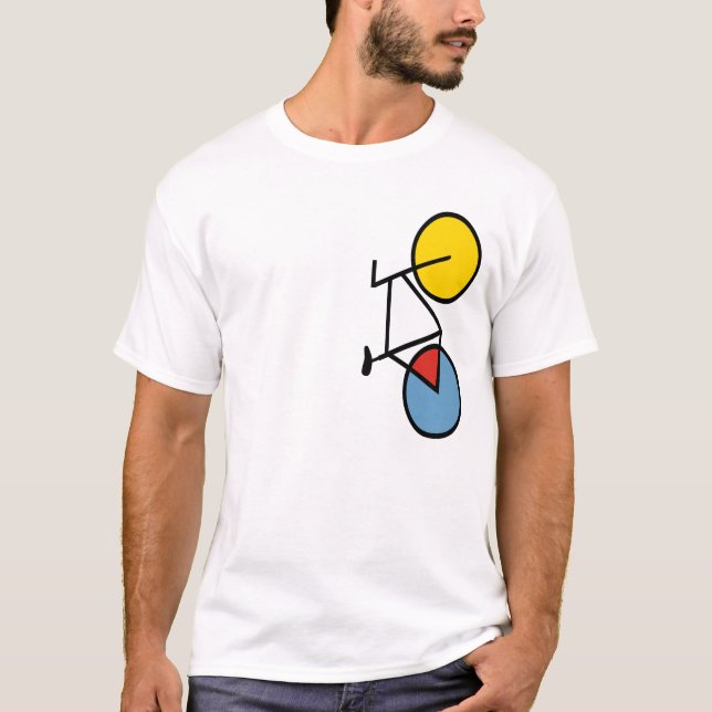 Bicicleta no Lado da Camisa T (Frente)