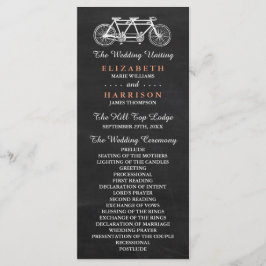 Bicicleta Tandem No Programa De Casamento De Chalk