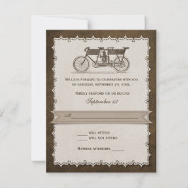 Bicicleta Tandem Vintage Século XIX RSVP Casamento