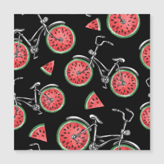 Bicicletas de roda de melancia, padrão de verão.
