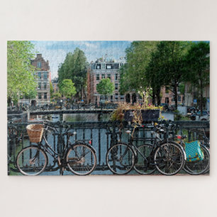 Bicicletas em Amsterdã. Quebra-cabeça